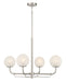 Minka-Lavery - 3797-84 - Four Light Chandelier - Whitehall - Brushed Nickel