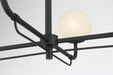Minka-Lavery - 3797-899 - Four Light Chandelier - Whitehall - Dark Matte Black