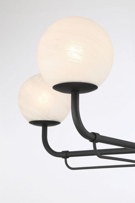 Minka-Lavery - 3797-899 - Four Light Chandelier - Whitehall - Dark Matte Black