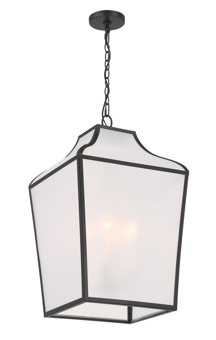 Minka-Lavery - 3804-899 - Four Light Pendant - Velena - Dark Matte Black