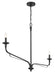 Minka-Lavery - 3825-899 - Two Light Chandelier - Velena - Dark Matte Black