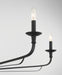 Minka-Lavery - 3826-899 - Six Light Chandelier - Velena - Dark Matte Black