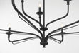 Minka-Lavery - 3829-899 - Nine Light Chandelier - Velena - Dark Matte Black