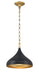 Minka-Lavery - 3931-876 - One Light Pendant - Cedar Lane - Legacy Brass & Matte Coal