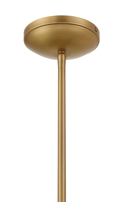 Minka-Lavery - 3933-876 - One Light Pendant - Springfield - Legacy Brass & Dark Matte Blac
