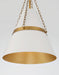 Minka-Lavery - 3933-879 - One Light Pendant - Springfield - Legacy Brass & Off White Cream