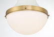 Minka-Lavery - 3934-879 - One Light Pendant - Purelight - Legacy Brass & Off White Cream