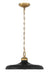 Minka-Lavery - 3935-876 - One Light Pendant - Crowne - Legacy Brass & Dark Matte Blac