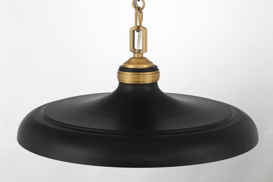 Minka-Lavery - 3935-876 - One Light Pendant - Crowne - Legacy Brass & Dark Matte Blac