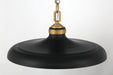 Minka-Lavery - 3935-876 - One Light Pendant - Crowne - Legacy Brass & Dark Matte Blac