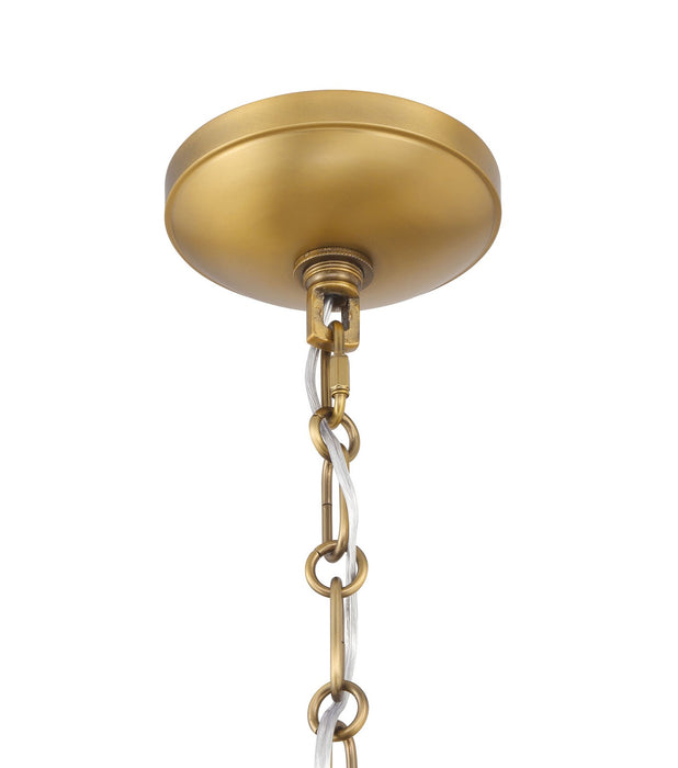Minka-Lavery - 3935-876 - One Light Pendant - Crowne - Legacy Brass & Dark Matte Blac