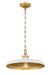 Minka-Lavery - 3935-879 - One Light Pendant - Crowne - Legacy Brass & Off White Cream