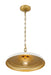 Minka-Lavery - 3935-879 - One Light Pendant - Crowne - Legacy Brass & Off White Cream