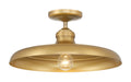 Minka-Lavery - 3936-732 - One Light Semi Flush Mount - Crowne - Legacy Brass