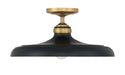 Minka-Lavery - 3936-876 - One Light Semi Flush Mount - Crowne - Legacy Brass & Dark Matte Blac