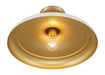 Minka-Lavery - 3936-879 - One Light Semi Flush Mount - Crowne - Legacy Brass & Off White Cream
