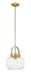 Minka-Lavery - 3937-732 - One Light Pendant - Wickglow - Legacy Brass