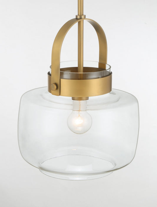 Minka-Lavery - 3937-732 - One Light Pendant - Wickglow - Legacy Brass