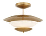 Minka-Lavery - 3943-732 - Three Light Semi Flush Mount - Solara - Legacy Brass