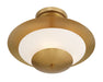 Minka-Lavery - 3943-732 - Three Light Semi Flush Mount - Solara - Legacy Brass