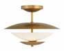 Minka-Lavery - 3943-732 - Three Light Semi Flush Mount - Solara - Legacy Brass