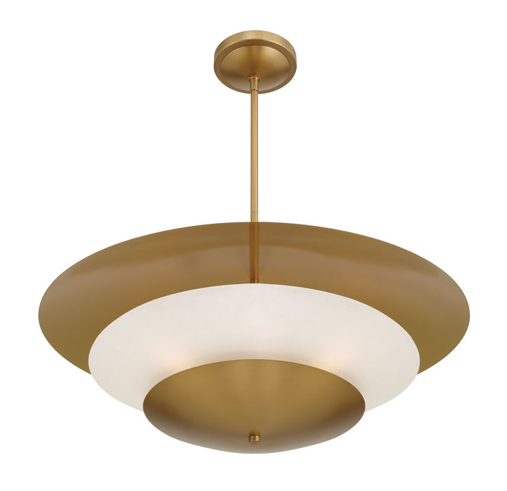 Minka-Lavery - 3945-732 - Five Light Pendant - Solara - Legacy Brass