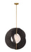 Minka-Lavery - 3951-855 - One Light Pendant - Gloria - Legacy Brass & Dark Bronze
