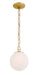 Minka-Lavery - 5211-732 - One Light Pendant - Marbelle - Legacy Brass