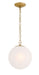 Minka-Lavery - 5212-732 - One Light Pendant - Marbelle - Legacy Brass