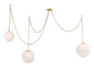 Minka-Lavery - 5218-732 - Three Light Pendant - Marbelle - Legacy Brass
