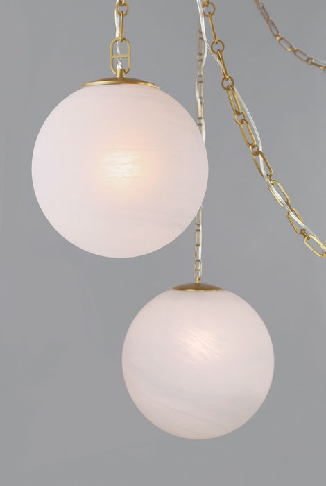 Minka-Lavery - 5218-732 - Three Light Pendant - Marbelle - Legacy Brass