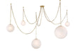 Minka-Lavery - 5219-732 - Five Light Pendant - Marbelle - Legacy Brass