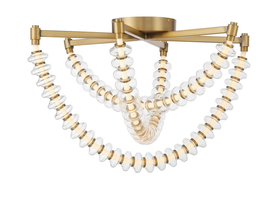 Minka-Lavery - 5645-732-L - LED Flush Mount - Pearl - Legacy Brass