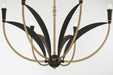 Minka-Lavery - 5696-782 - Six Light Chandelier - Miller - Legacy Brass & Sand Coal