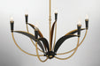 Minka-Lavery - 5696-782 - Six Light Chandelier - Miller - Legacy Brass & Sand Coal