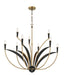 Minka-Lavery - 5699-782 - Nine Light Chandelier - Miller - Legacy Brass & Sand Coal