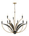 Minka-Lavery - 5699-782 - Nine Light Chandelier - Miller - Legacy Brass & Sand Coal