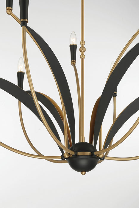 Minka-Lavery - 5699-782 - Nine Light Chandelier - Miller - Legacy Brass & Sand Coal