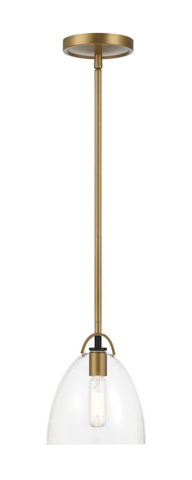 Minka-Lavery - 5711-876 - One Light Pendant - Sommersby - Legacy Brass & Matte Coal