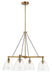 Minka-Lavery - 5714-876 - Four Light Chandelier - Sommersby - Legacy Brass & Matte Coal