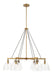 Minka-Lavery - 5716-876 - Six Light Chandelier - Sommersby - Legacy Brass & Matte Coal