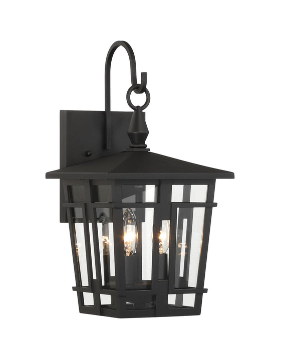 Minka-Lavery - 77901-66 - Three Light Outdoor Wall Sconce - Fieldstone - Sand Coal