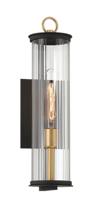 Minka-Lavery - 79001-734 - One Light Outdoor Wall Sconce - Cara - Legacy Brass (Painted) & Dark