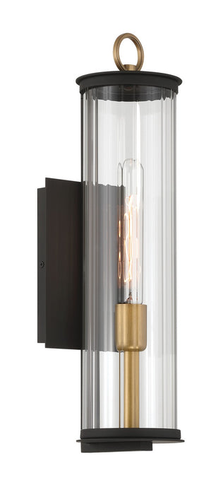 Minka-Lavery - 79001-734 - One Light Outdoor Wall Sconce - Cara - Legacy Brass (Painted) & Dark