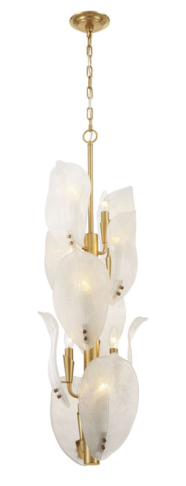 Metropolitan - N2216-732 - Ten Light Pendant - Orchid - Legacy Brass
