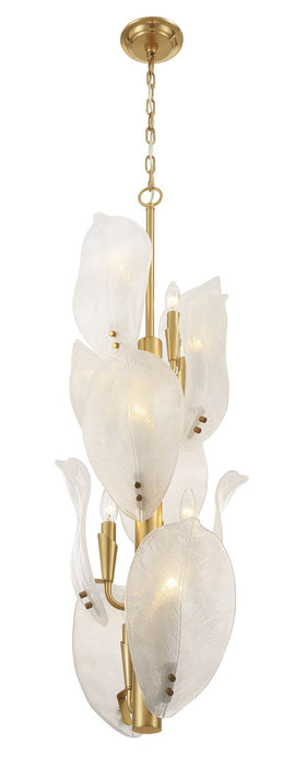 Metropolitan - N2216-732 - Ten Light Pendant - Orchid - Legacy Brass