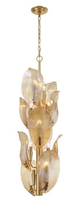 Metropolitan - N2216-A-732 - Ten Light Pendant - Orchid - Legacy Brass