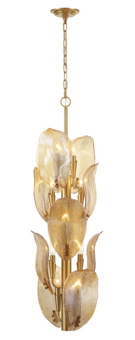 Metropolitan - N2216-A-732 - Ten Light Pendant - Orchid - Legacy Brass