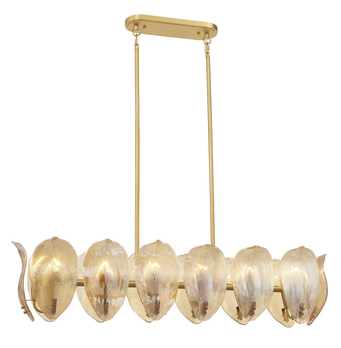 Metropolitan - N2217-A-732 - 14 Light Island Pendant - Orchid - Legacy Brass