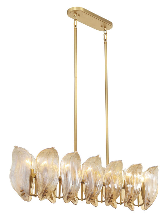 Metropolitan - N2217-A-732 - 14 Light Island Pendant - Orchid - Legacy Brass